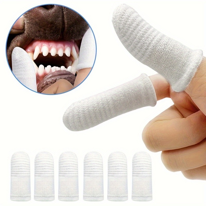 Teeth Whitening Brush - 2 stücke Haustier Zahn bürsten Finger