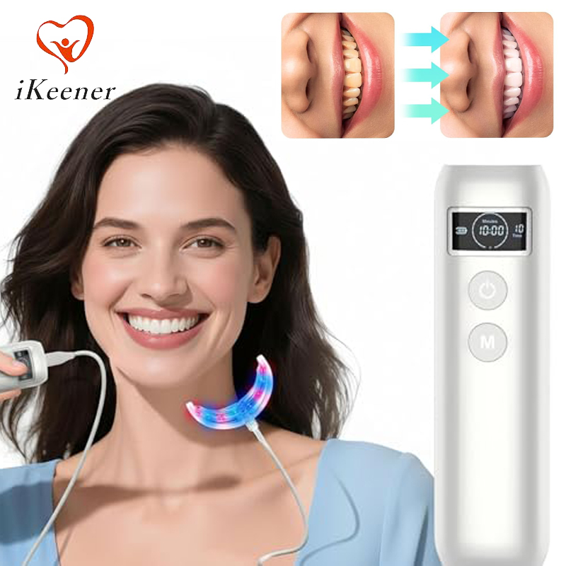 Teeth Whitening Accelerator - Zahnaufhellungs-Beschleuniger mit 16 LED Rot-Blau-Verstärkerlicht-Schalen und