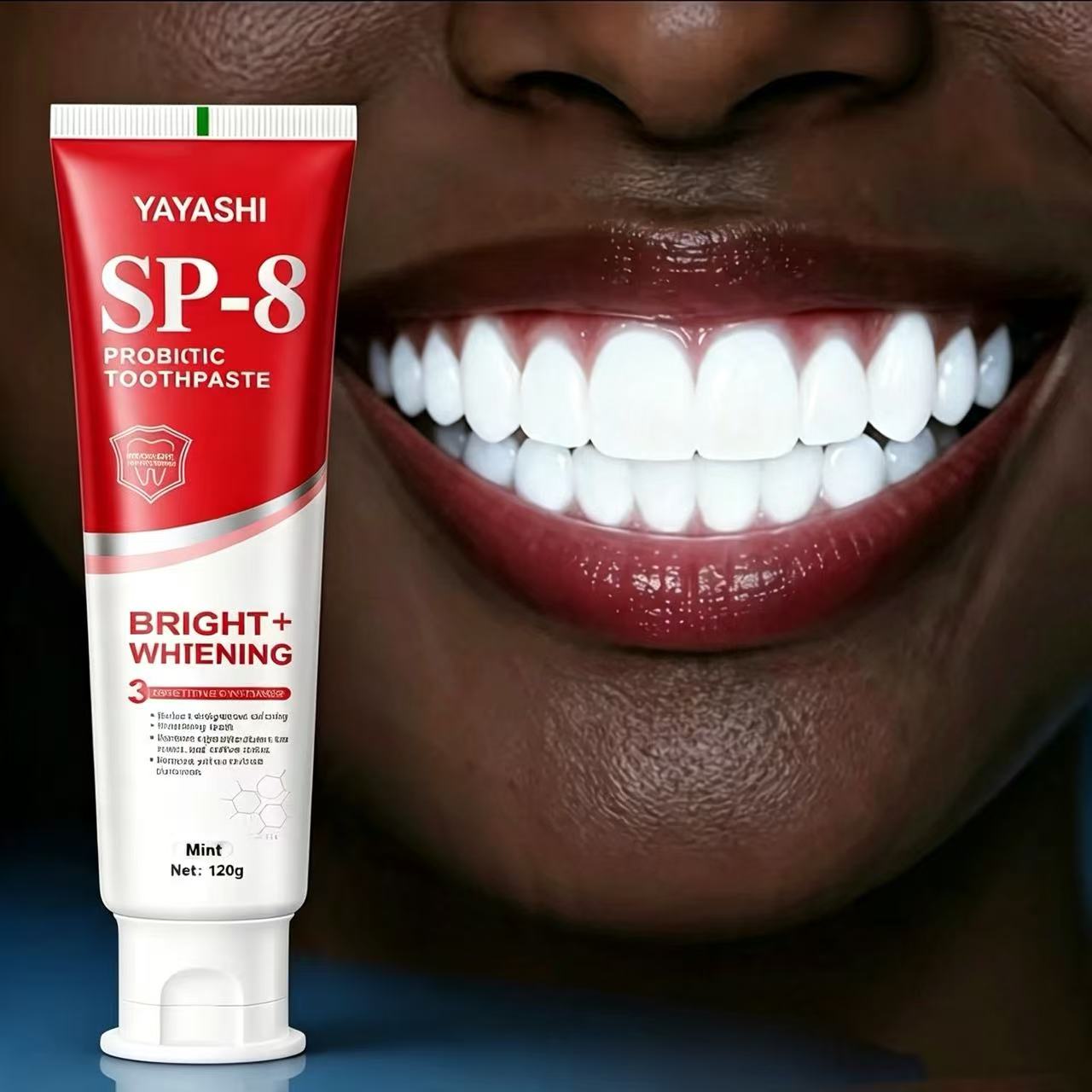 Teeth Whitening Cream - YAYASHI SP-8 Probiotische Zahnpasta zur Aufhellung