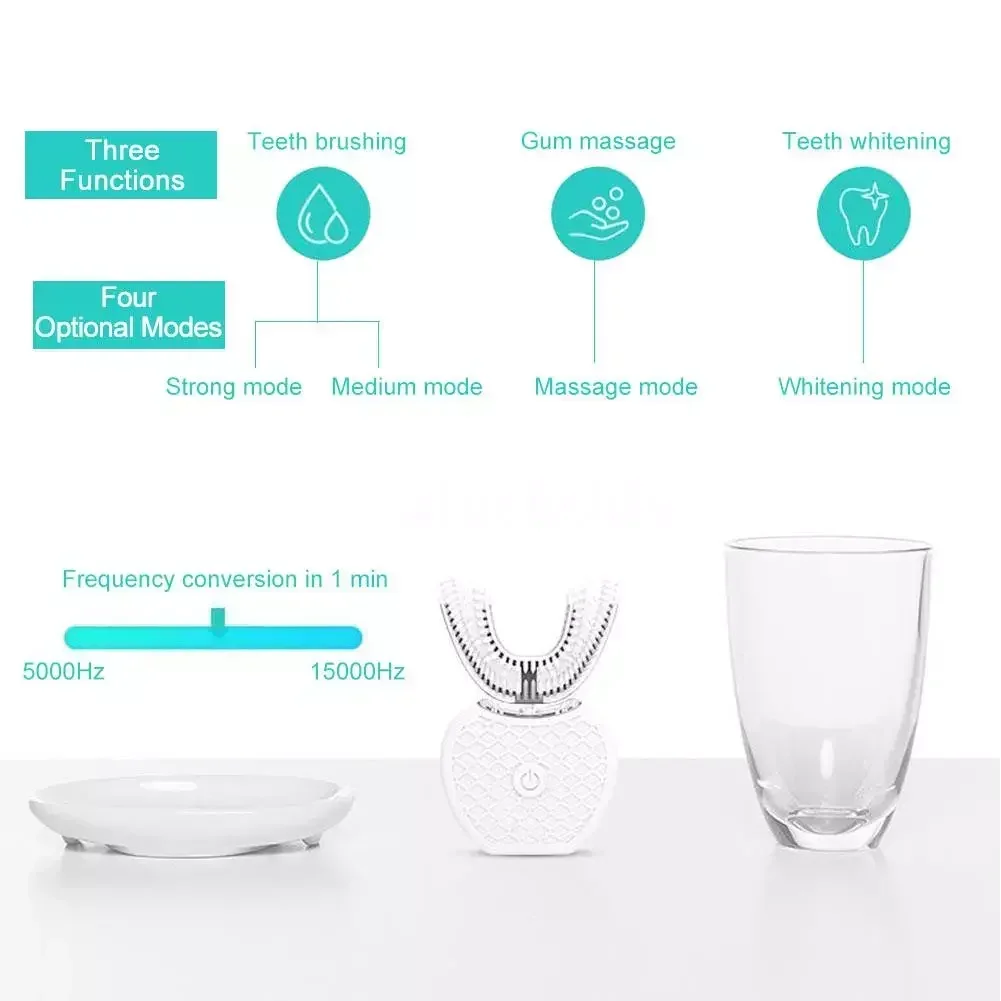 Ultraschall-Elektrozahnbürste  – Teeth Whitening With Blue Light Bewertung und Preis