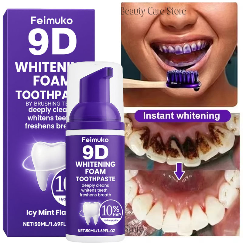 9D Lila Zahnaufhellungs-Zahnpa – Teeth Whitening Cream Bewertung und Preis