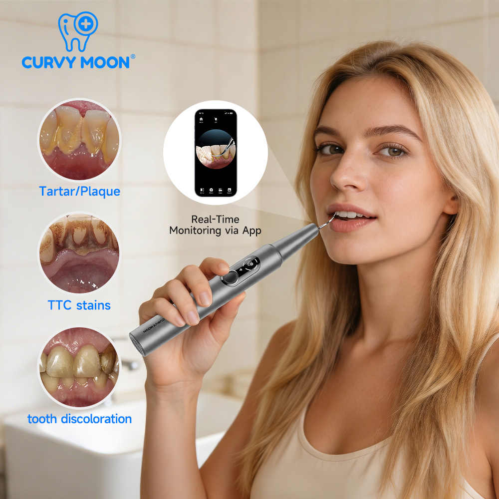 CURVY MOON Sichtbarer elektris – Teeth Whitening Kit Professional Bewertung und Preis