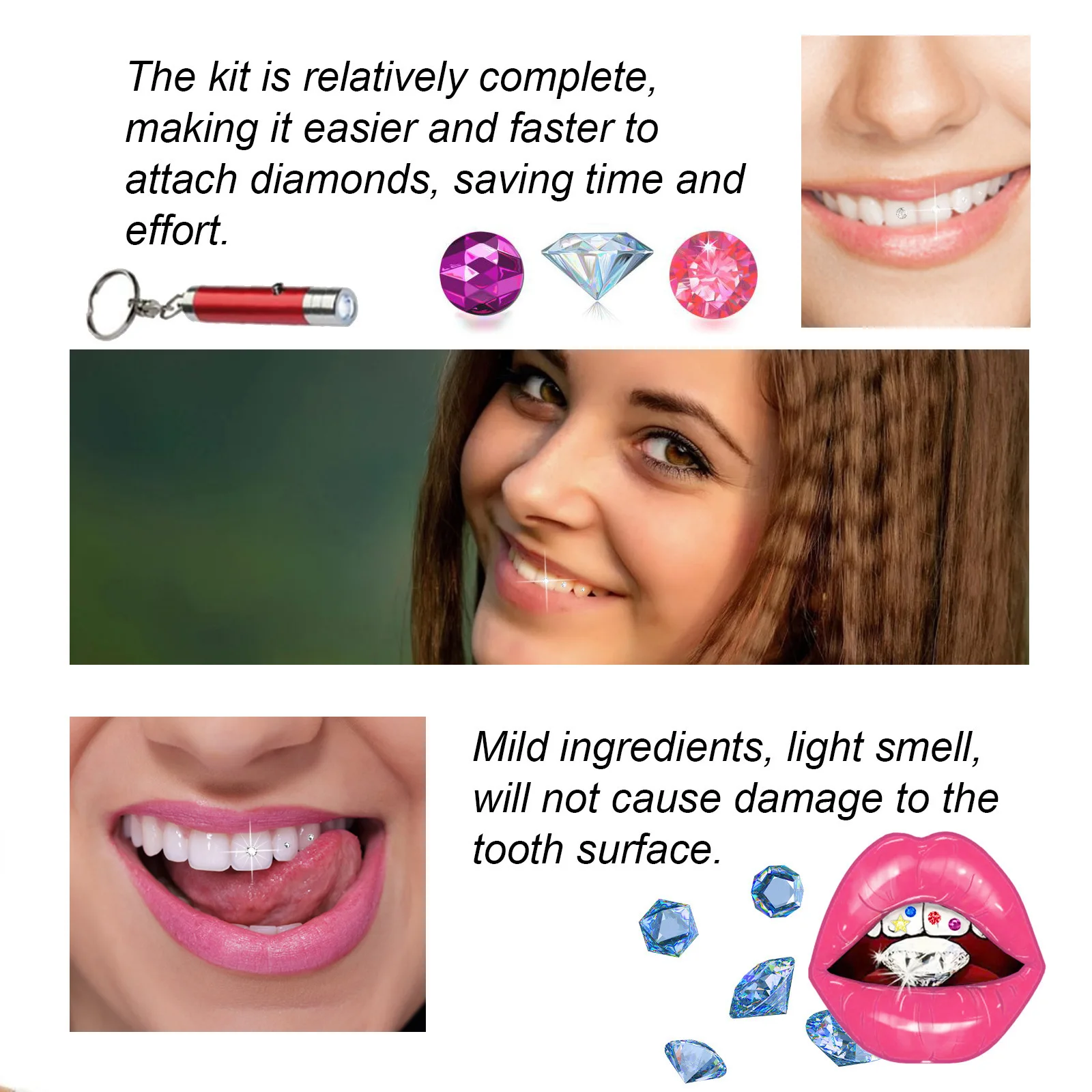 Zahnschmuck-Set DIY Klare Edel – Teeth Whitening Light Kit Bewertung und Preis